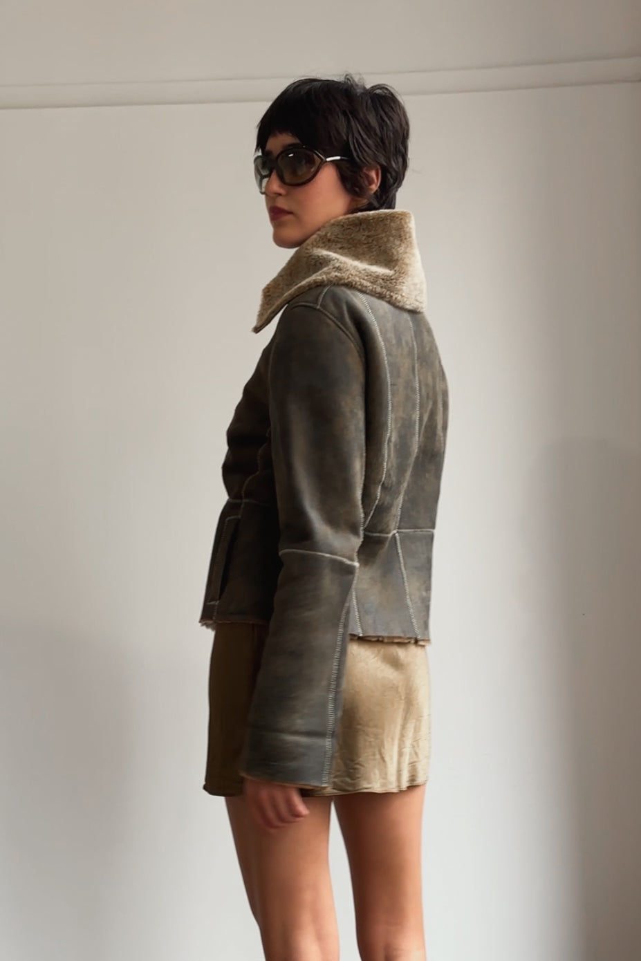 BOSS HUGO DUAL ZIP LEATHER JACKET