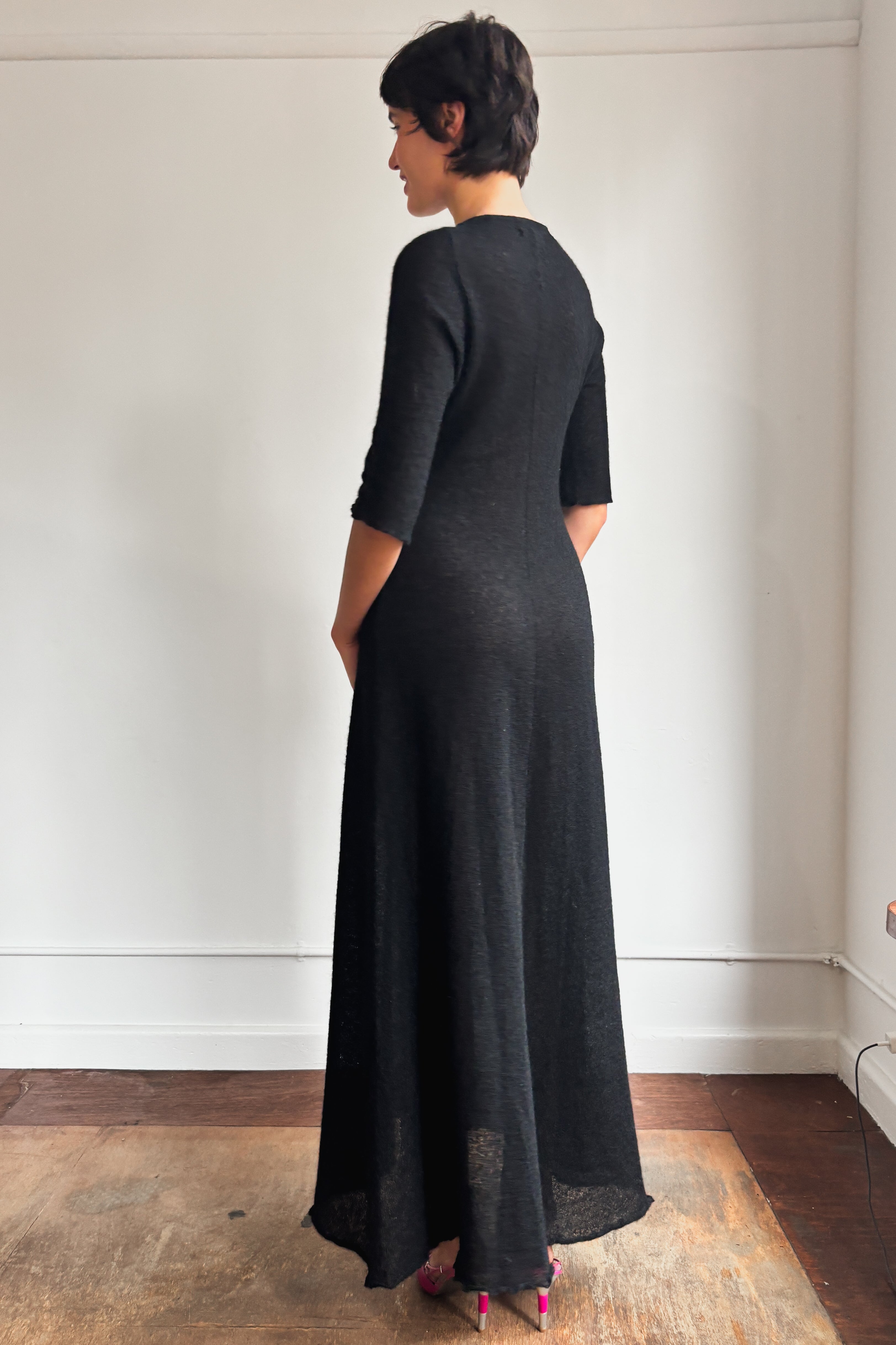 YOHJI YAMAMOTO LONG KNIT DRESS