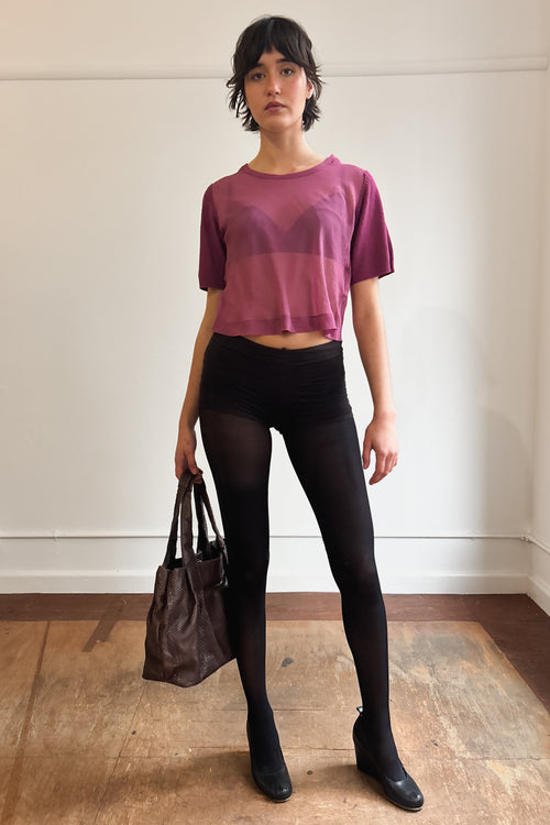 COMME DES GARÇONS ROBE DE CHAMBRE SHEER TOP