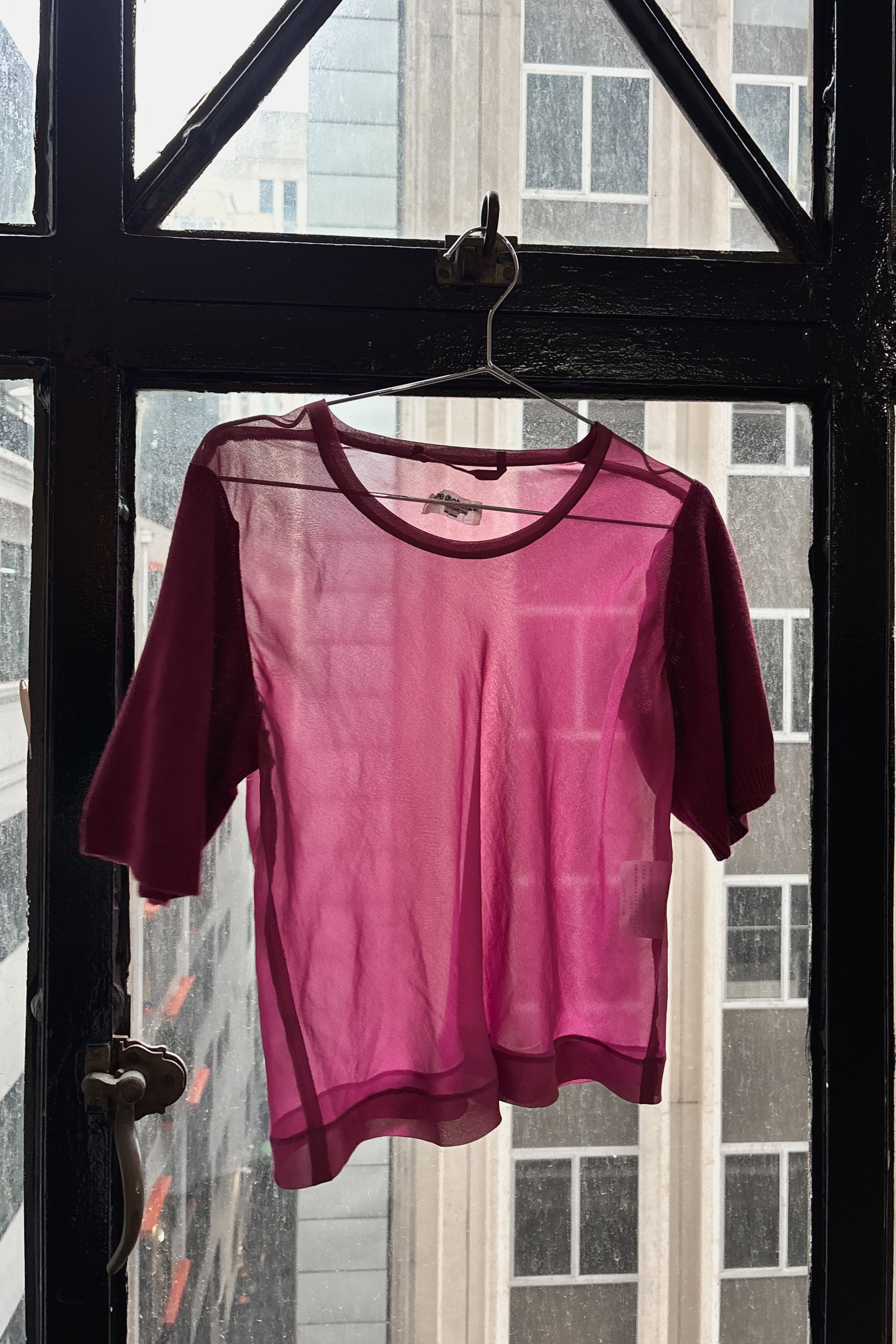 COMME DES GARÇONS ROBE DE CHAMBRE SHEER TOP