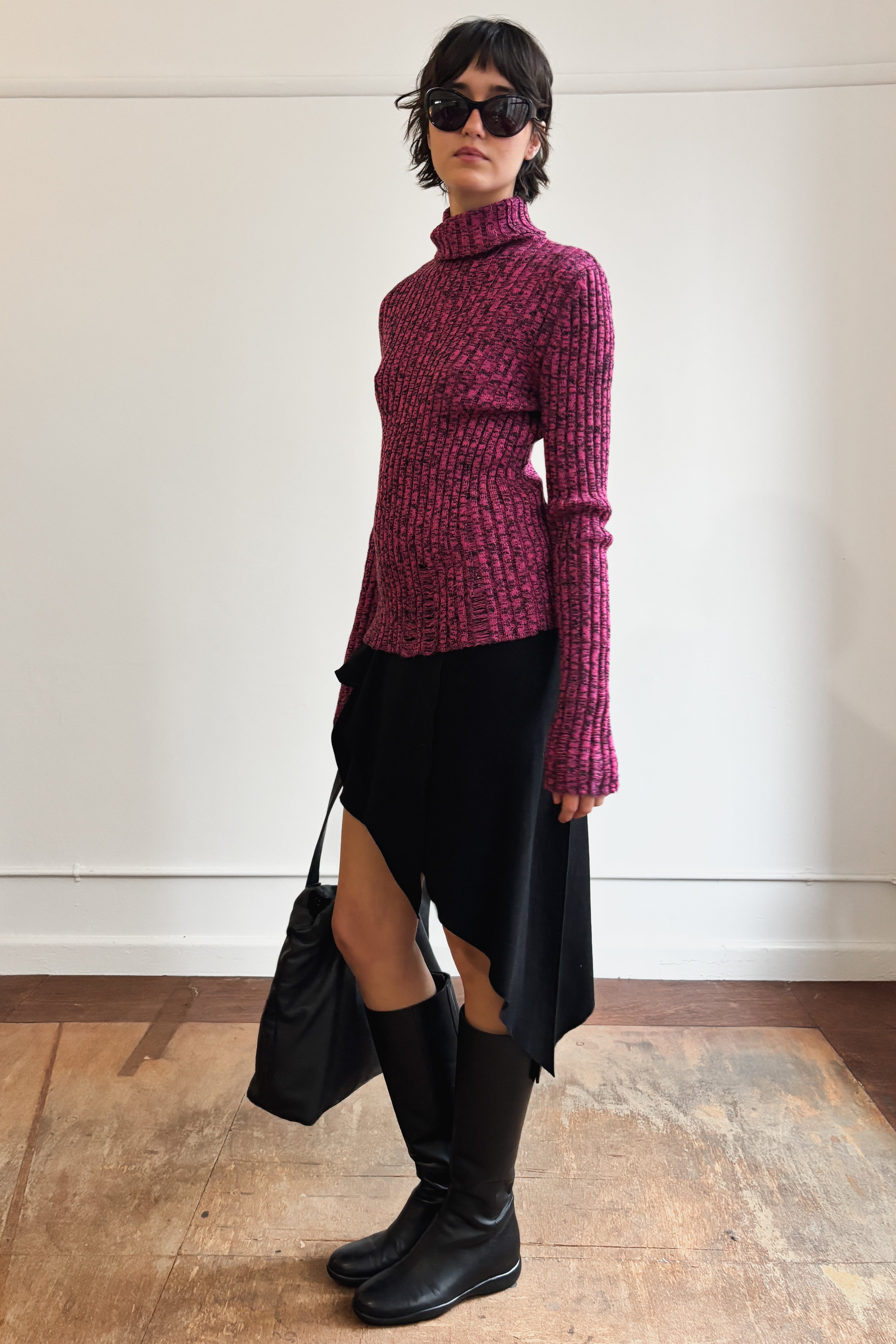 JEAN PAUL GAULTIER DISTRESSED WOOL KNIT
