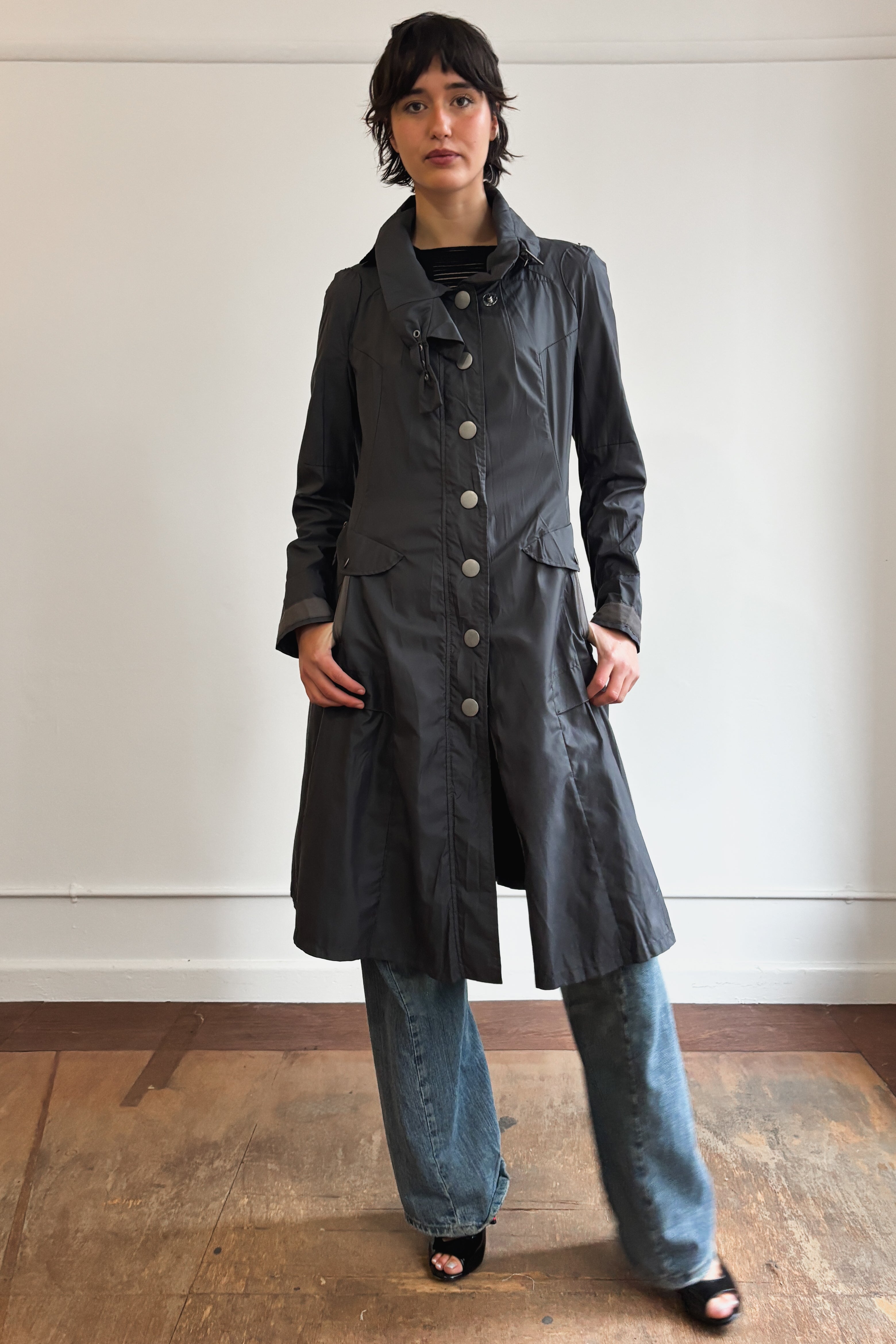 MARITHÉ FRANÇOIS GIRBAUD ASYM DUAL ZIP COAT
