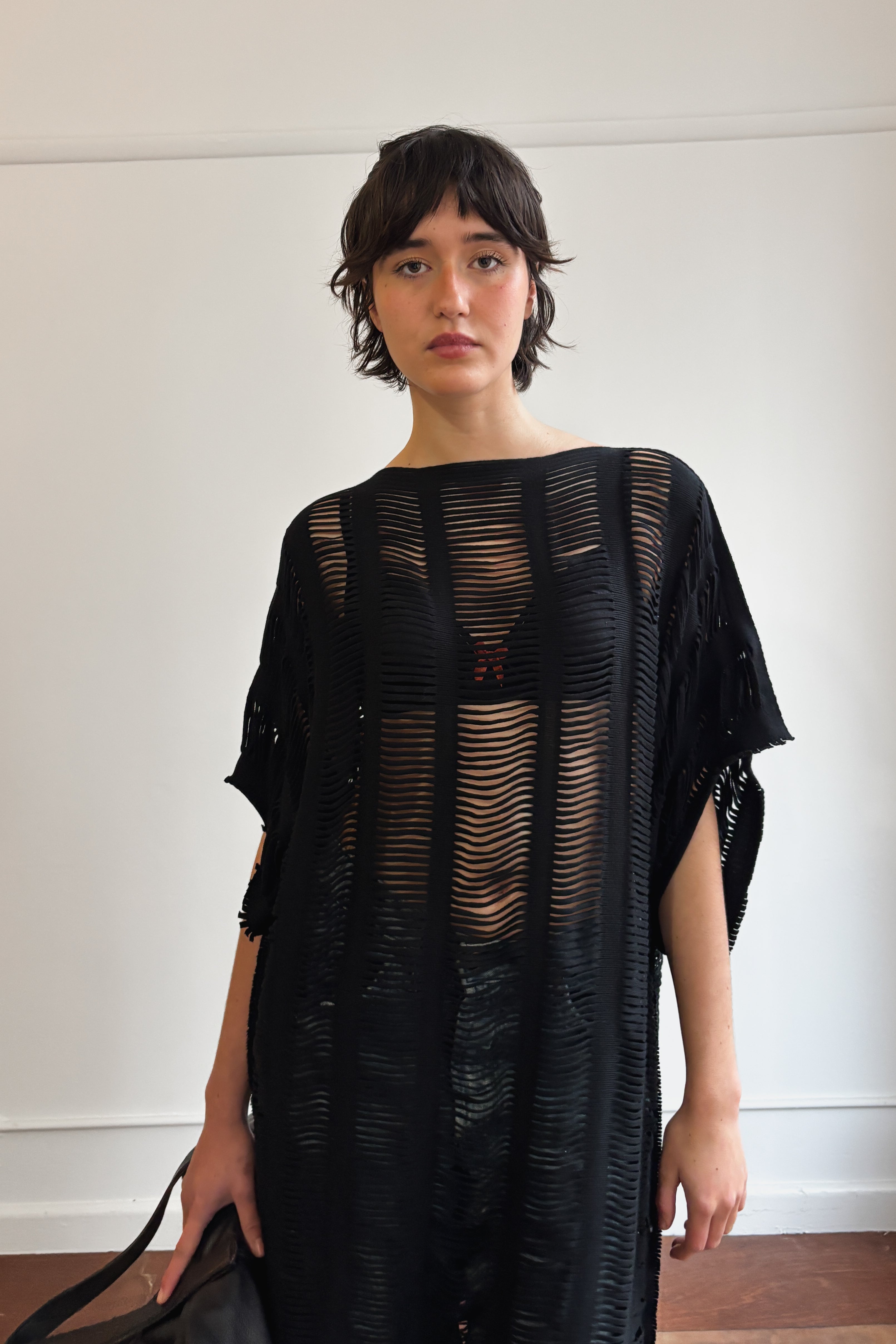 ISSEY MIYAKE A-POC LADDER KNIT DRESS
