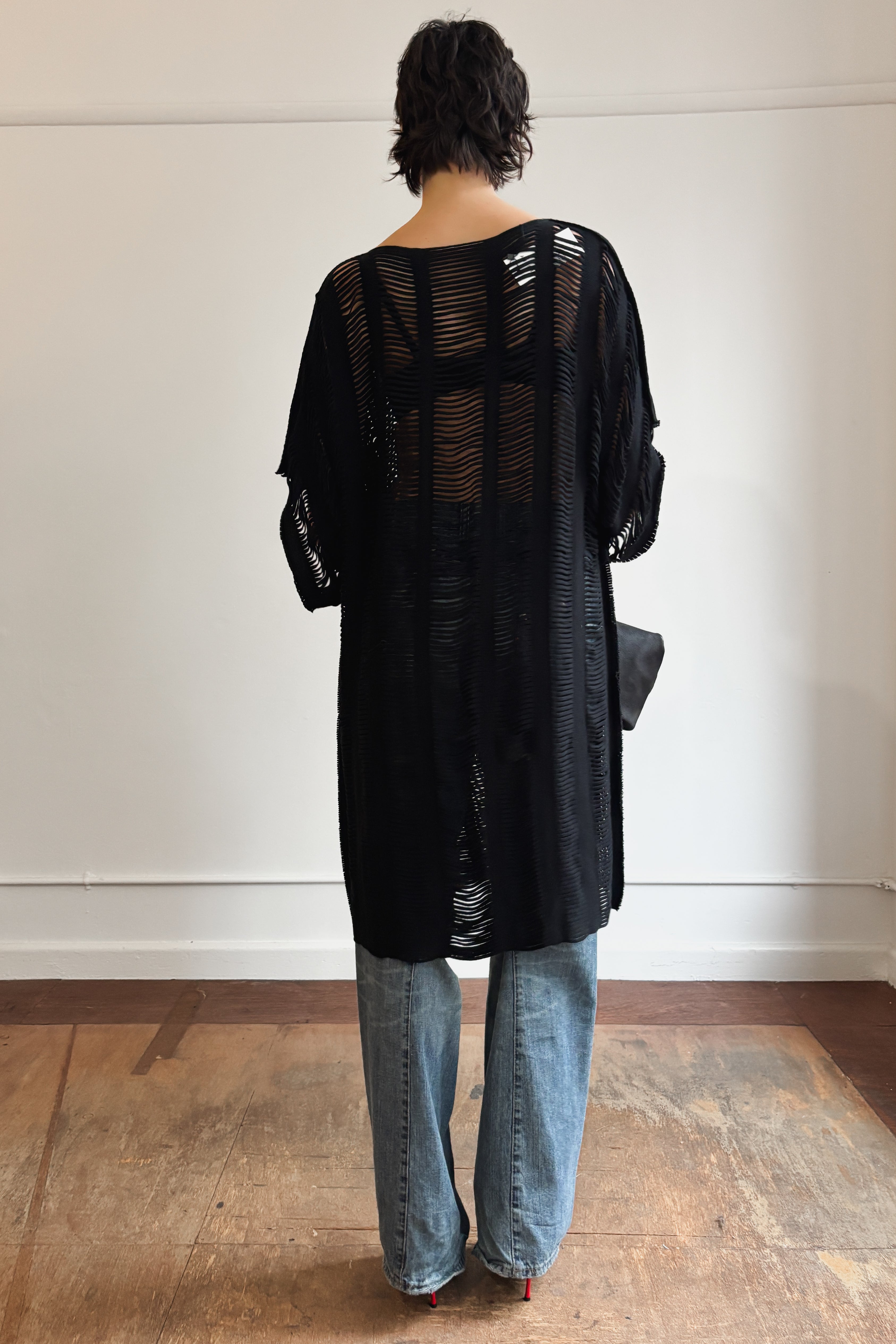 ISSEY MIYAKE A-POC LADDER KNIT DRESS
