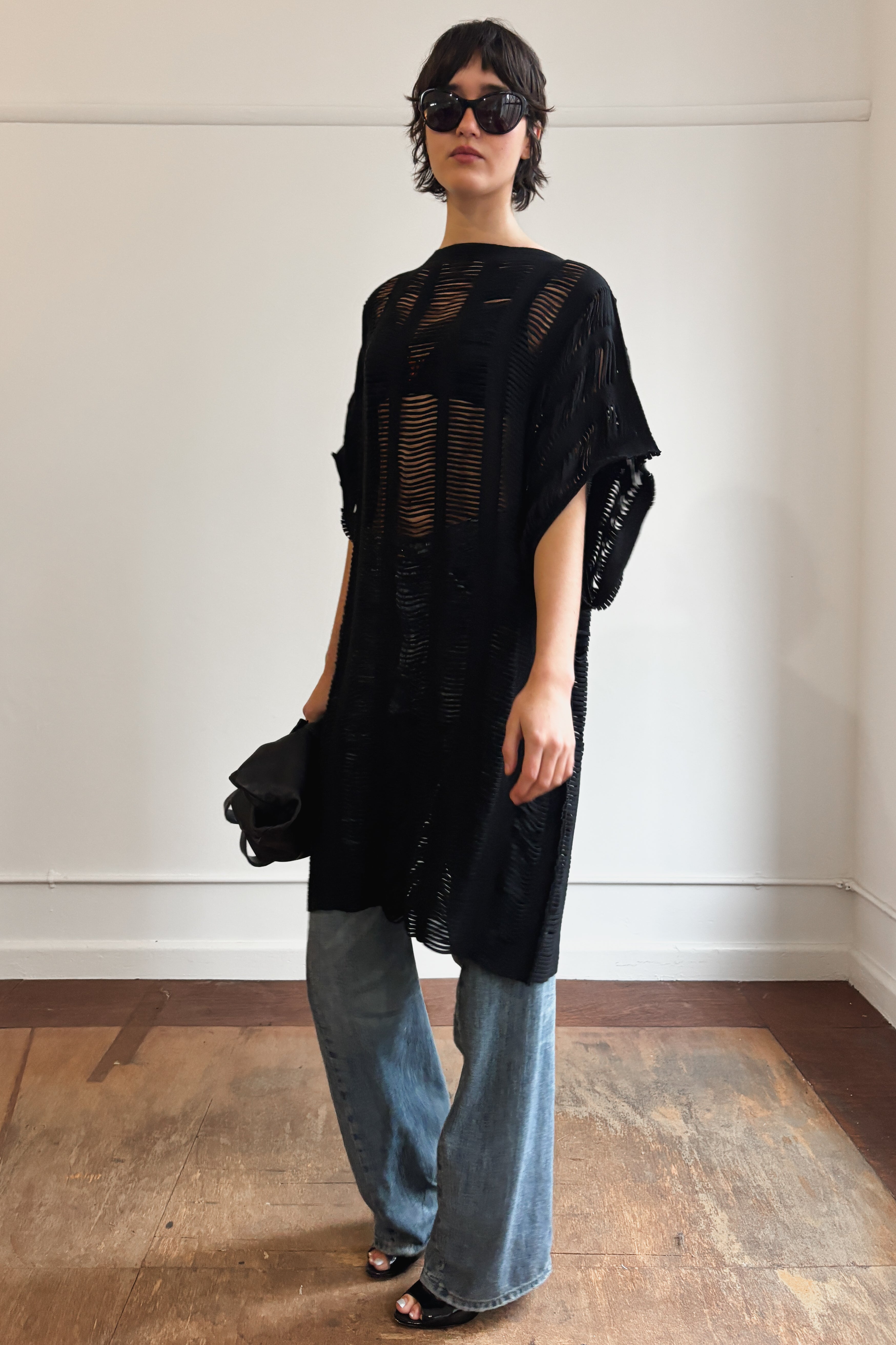 ISSEY MIYAKE A-POC LADDER KNIT DRESS