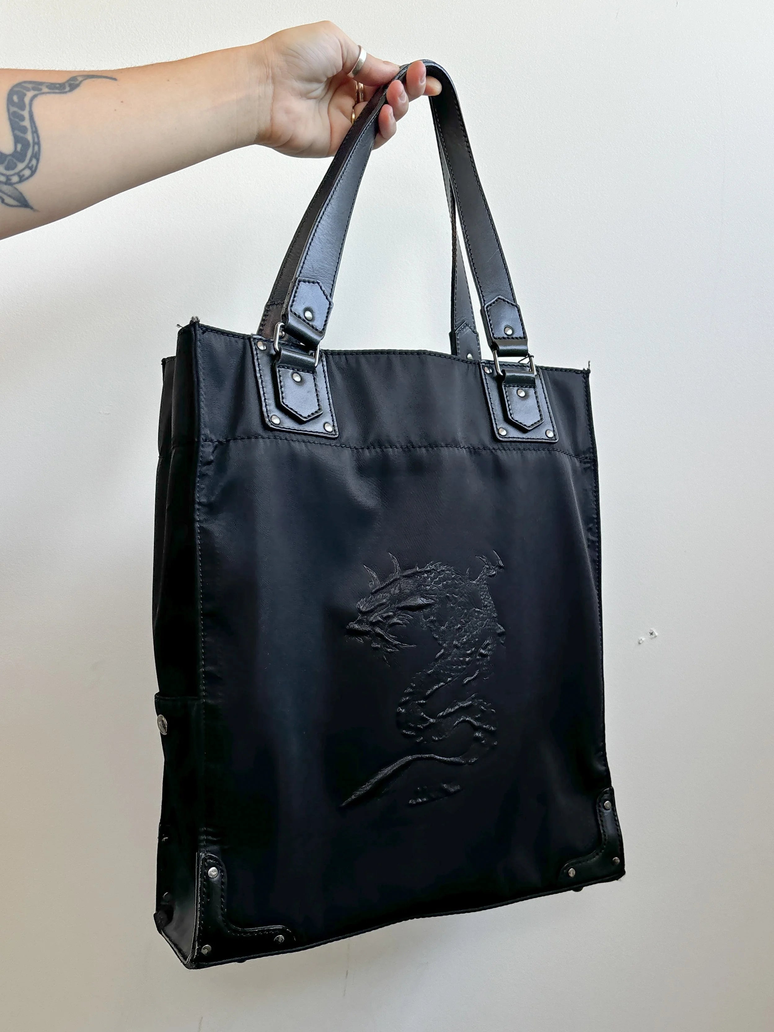 JEAN PAUL GAULTIER DRAGON TOTE BAG