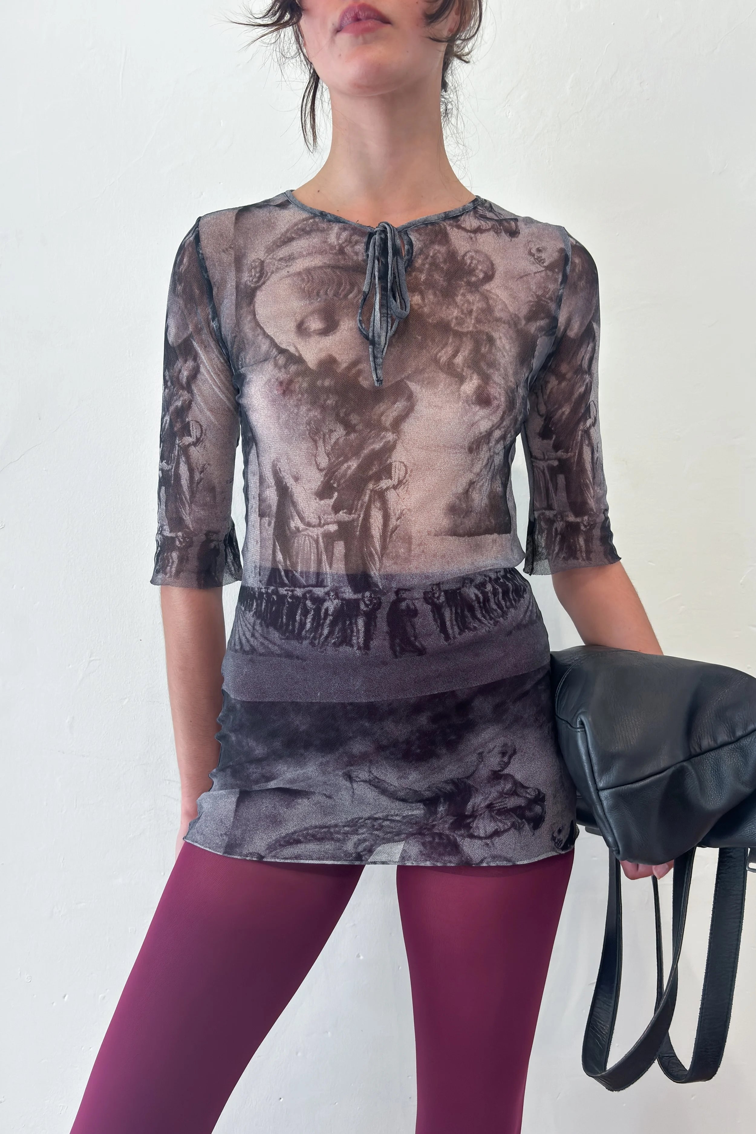 90'S JEAN PAUL GAULTIER SHEER MESH TOP