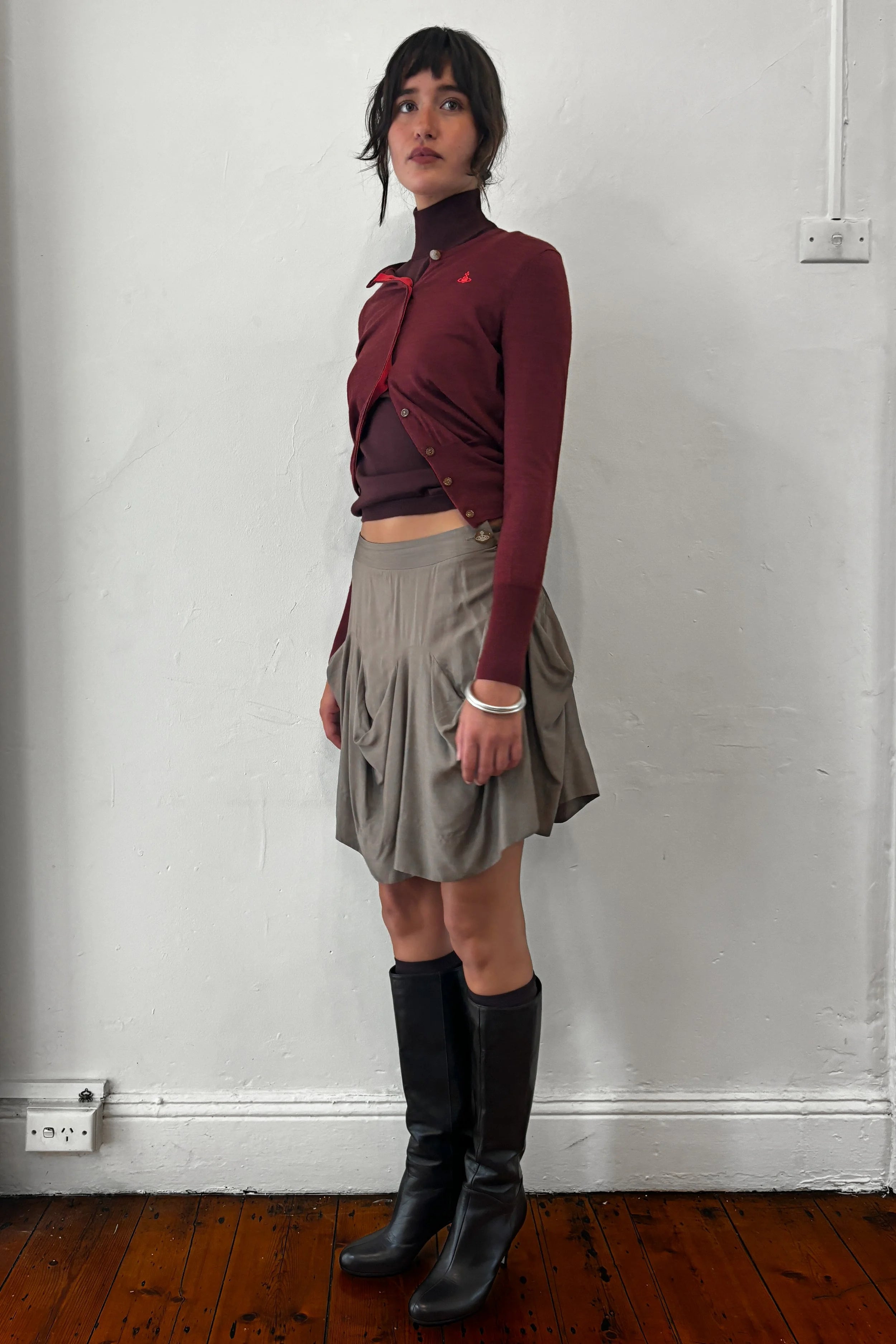 VIVIENNE WESTWOOD ASYM DRAPED SKIRT