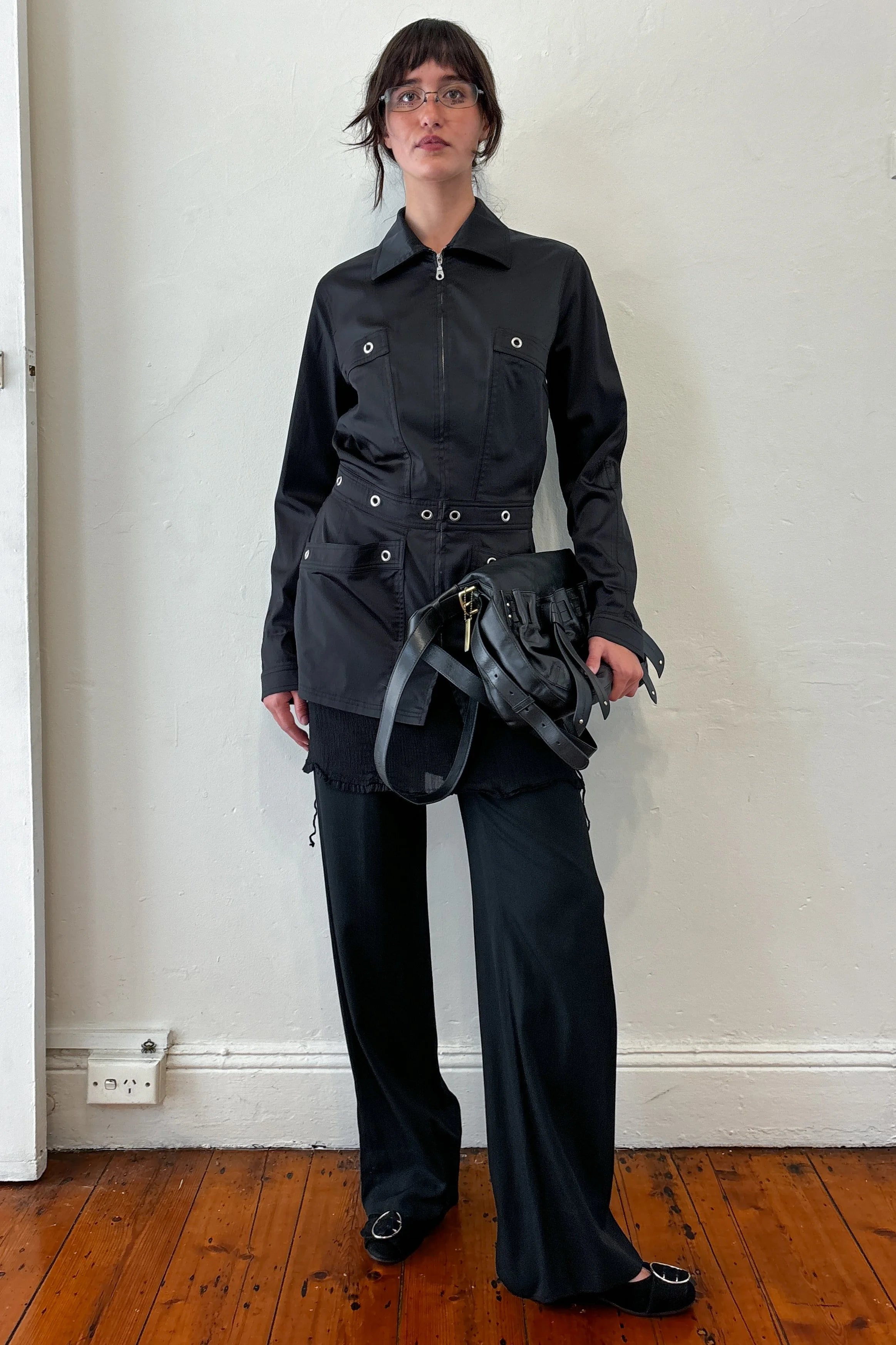 RARE VINTAGE MUGLER EYELET TAILORED JACKET