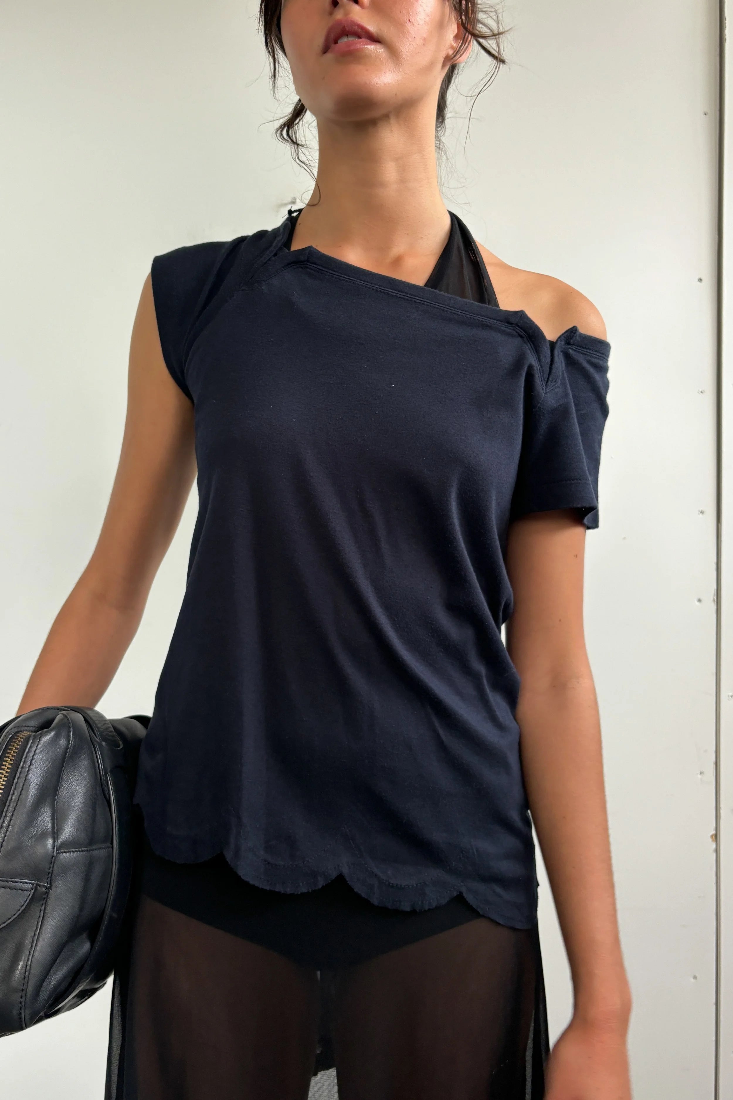 2004 COMME DES GARCONS OFF SHOULDER TOP