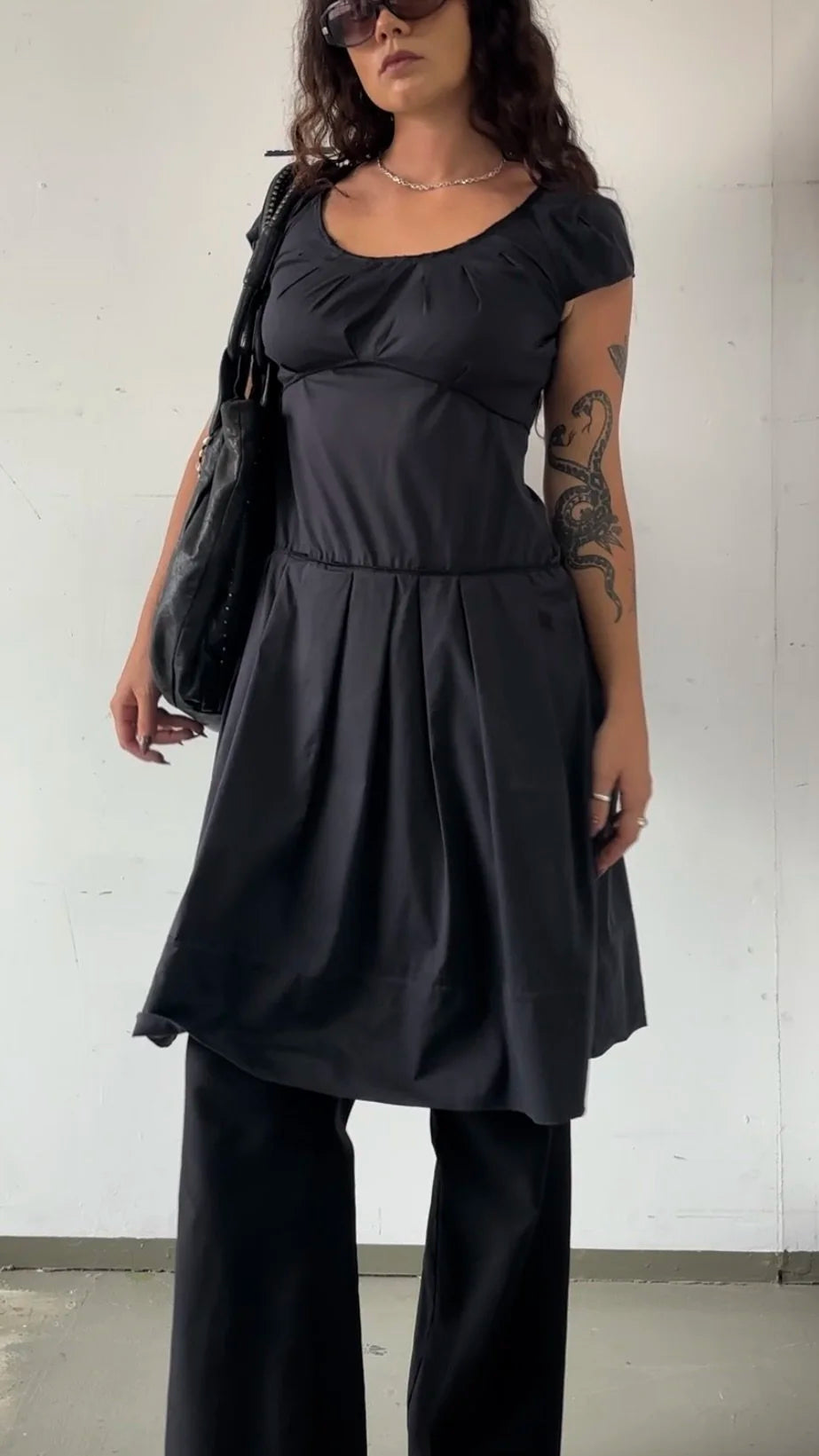MIU MIU DROP WAIST DRESS