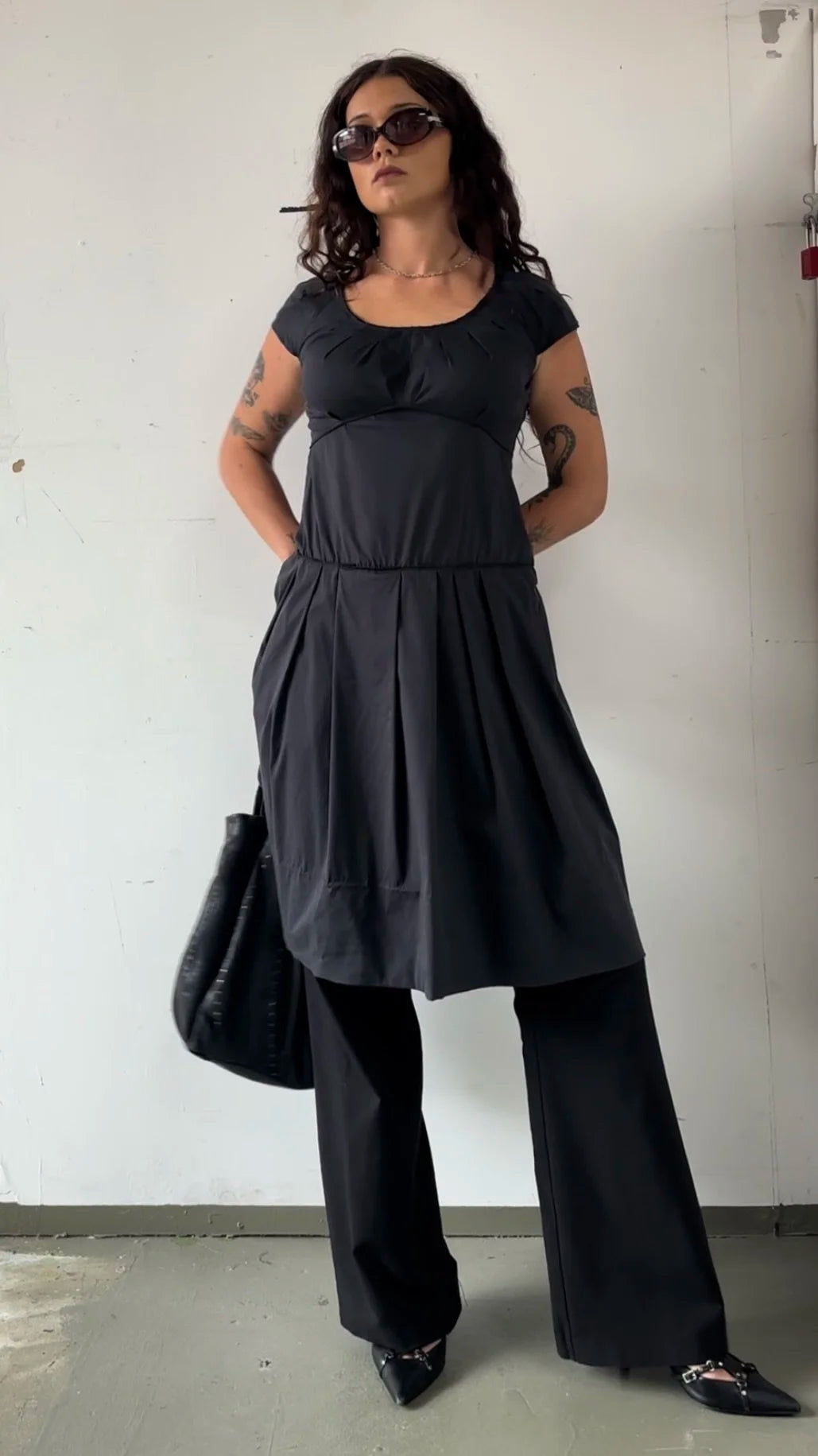 MIU MIU DROP WAIST DRESS