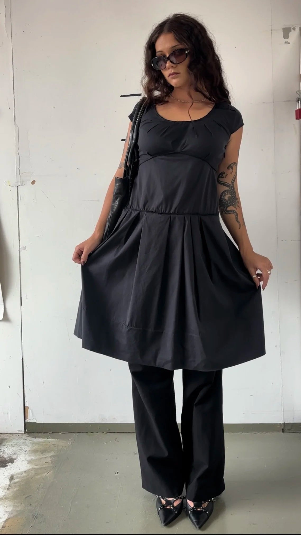 MIU MIU DROP WAIST DRESS