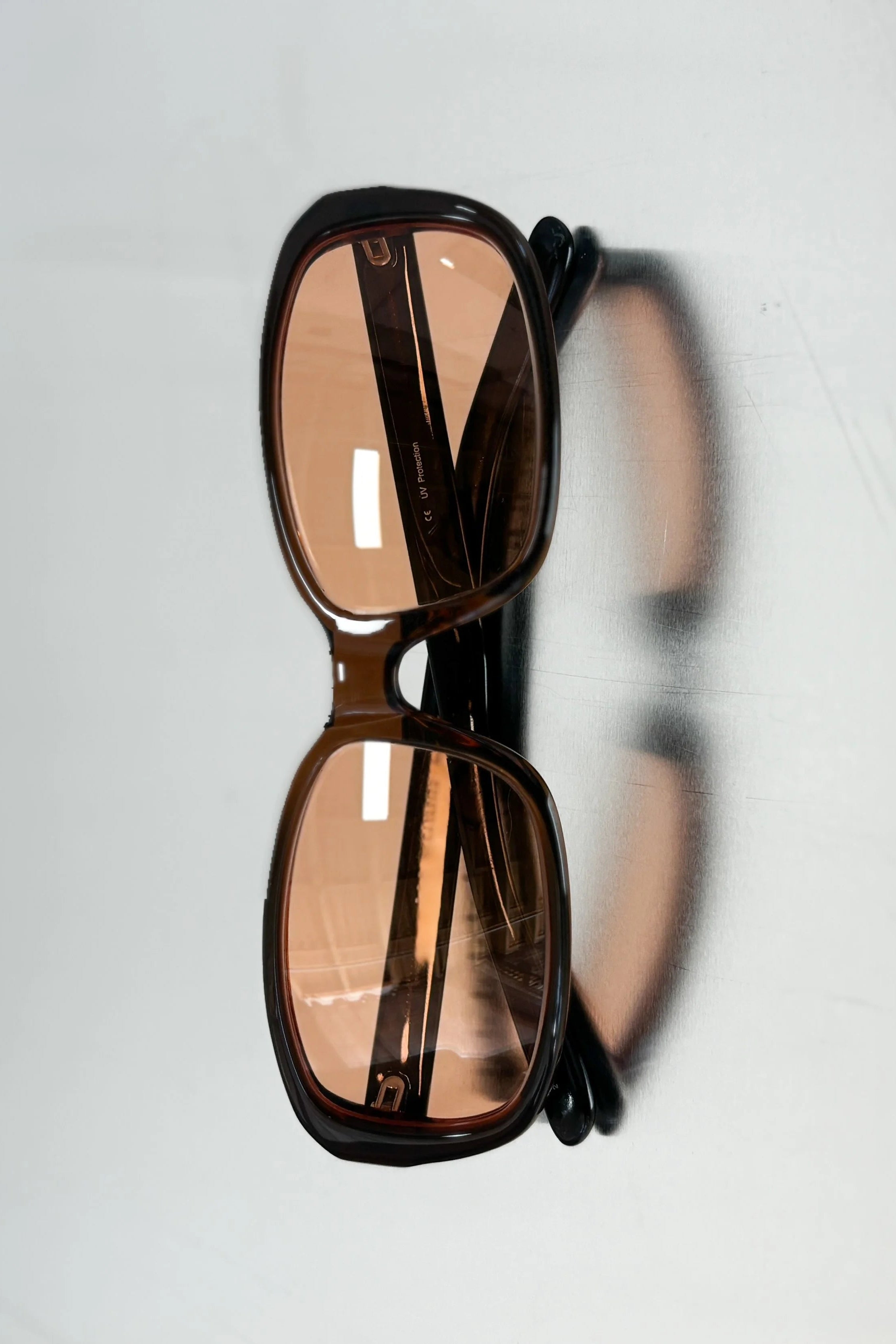 JEAN PAUL GAULTIER STUDDED BROWN SUNGLASSES