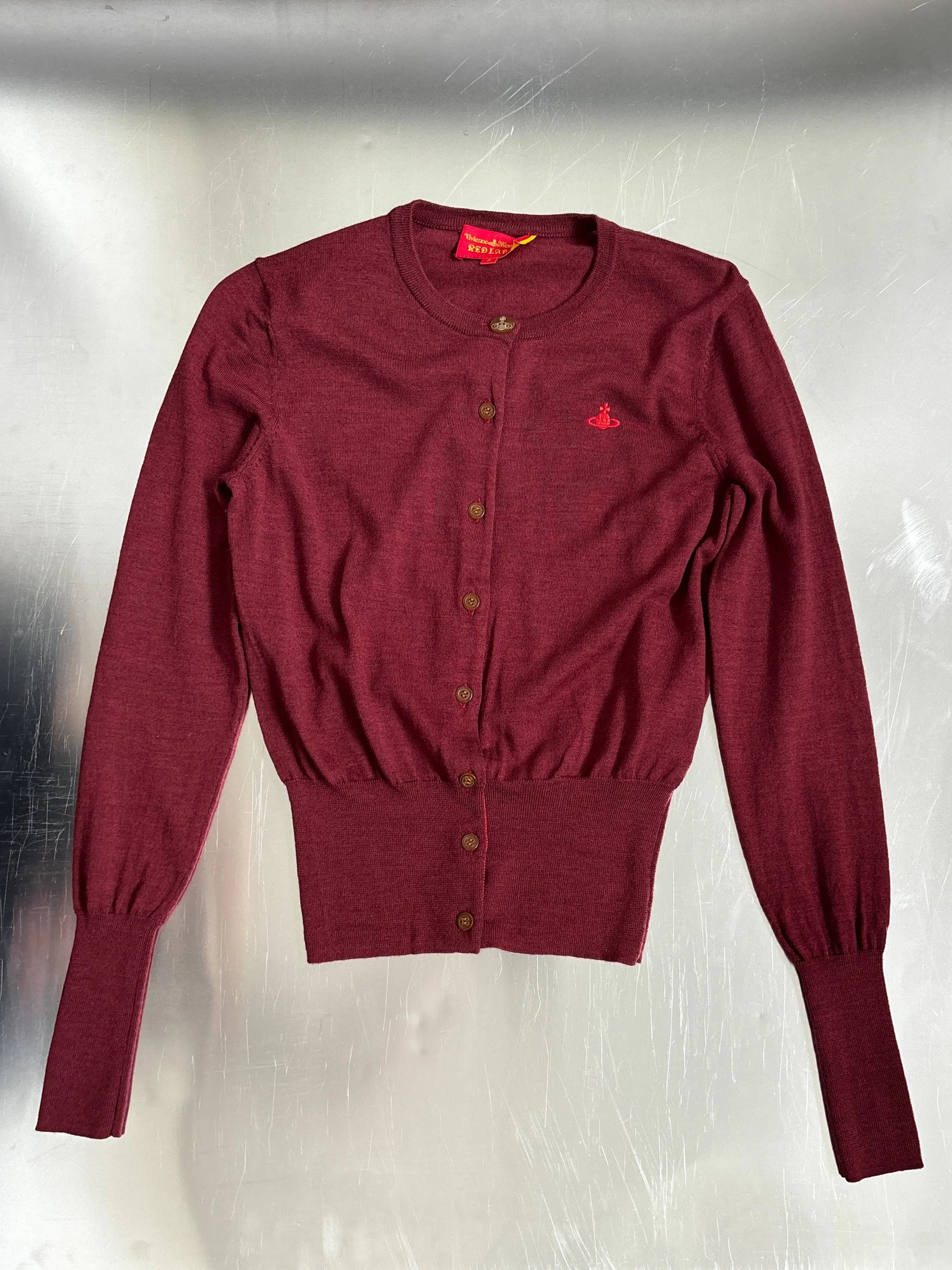 VIVIENNE WESTWOOD BUTTON FRONT CARDIGAN TOP