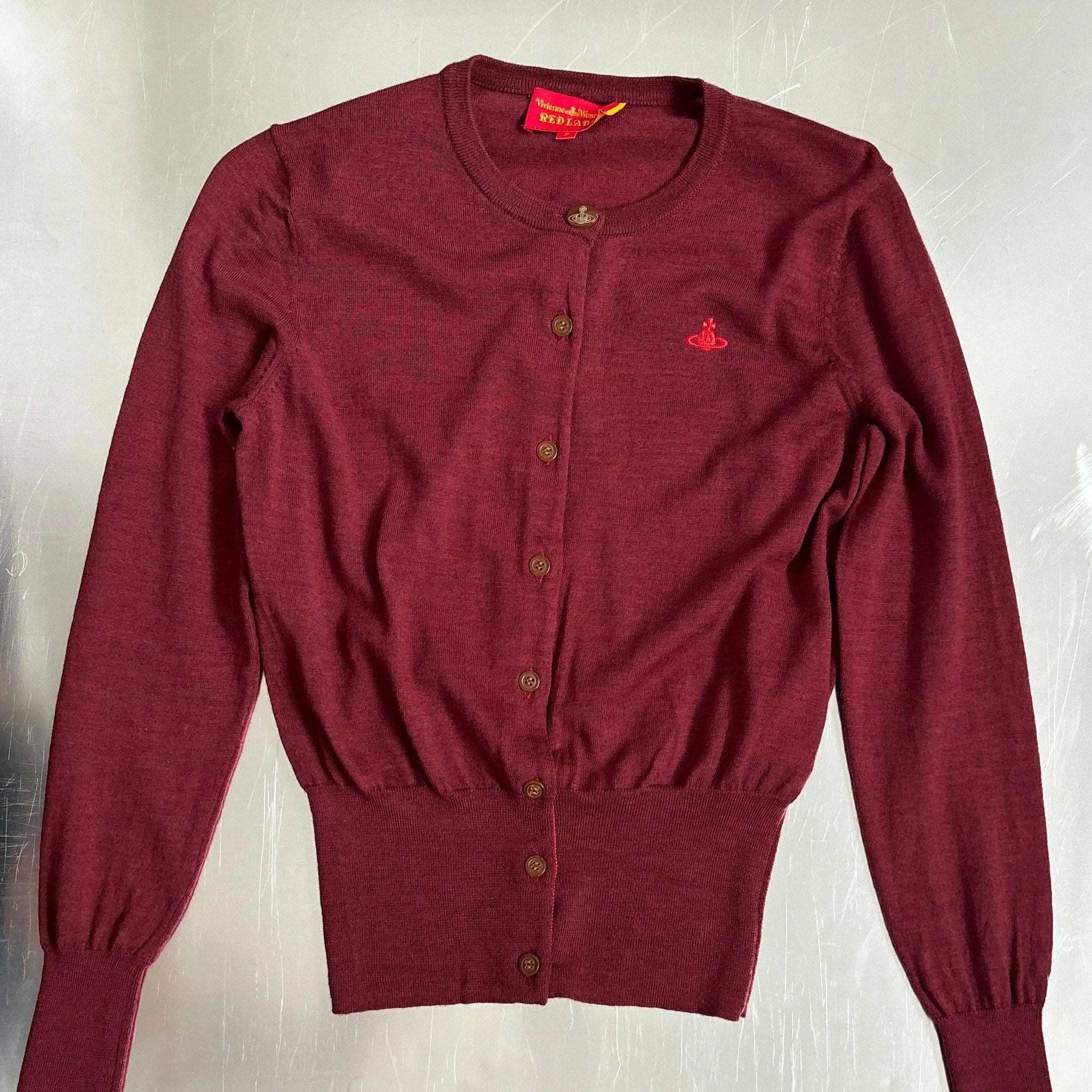 VIVIENNE WESTWOOD BUTTON FRONT CARDIGAN TOP