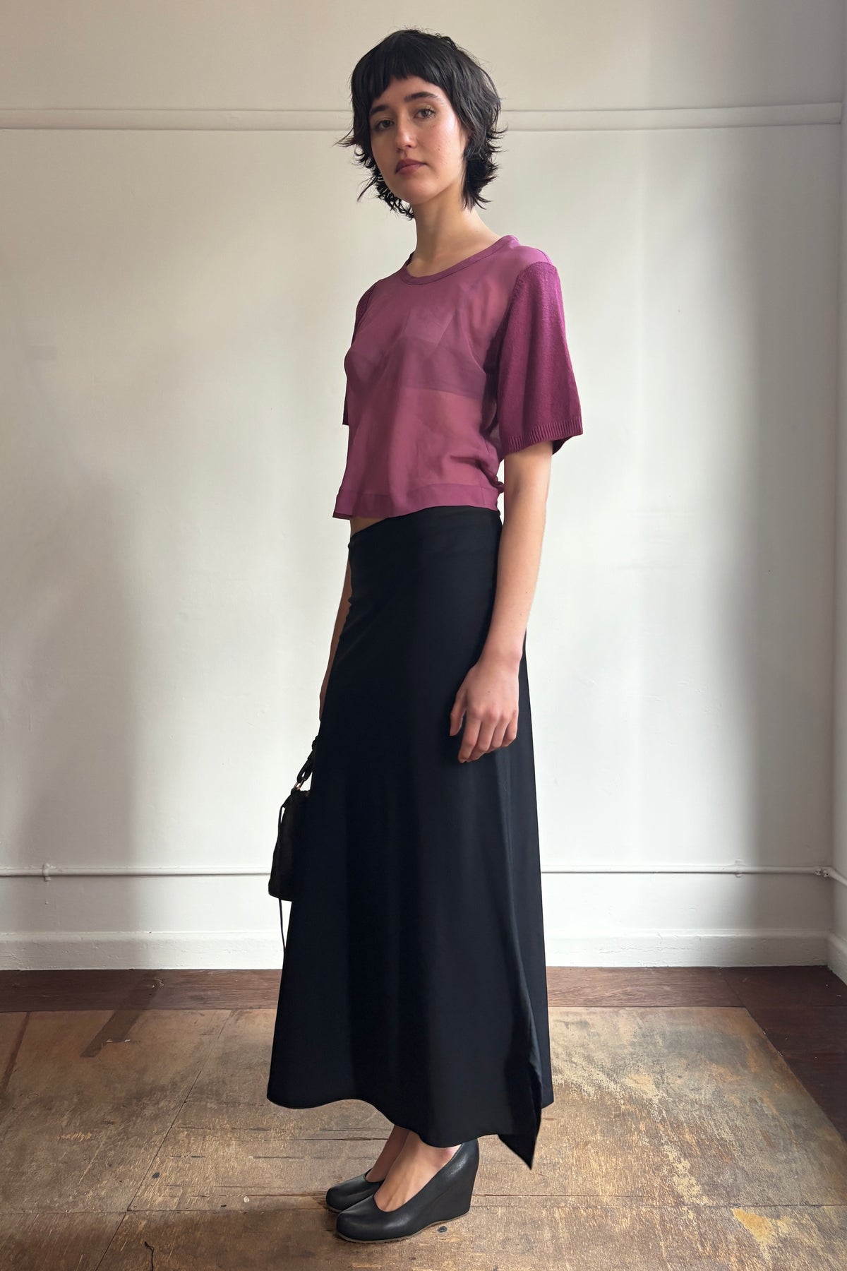 COMME DES GARÇONS ROBE DE CHAMBRE SHEER TOP