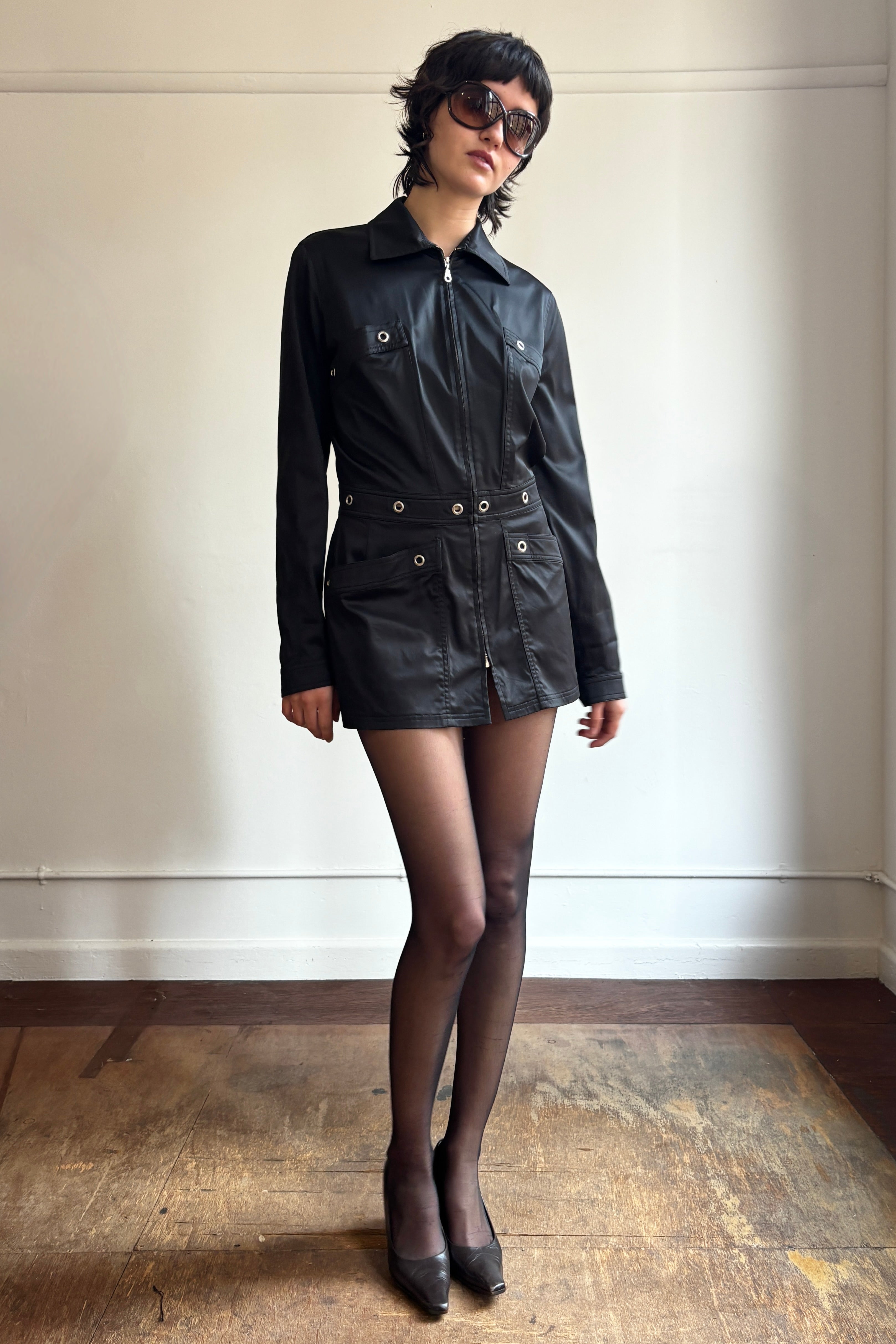 RARE VINTAGE MUGLER EYELET TAILORED JACKET