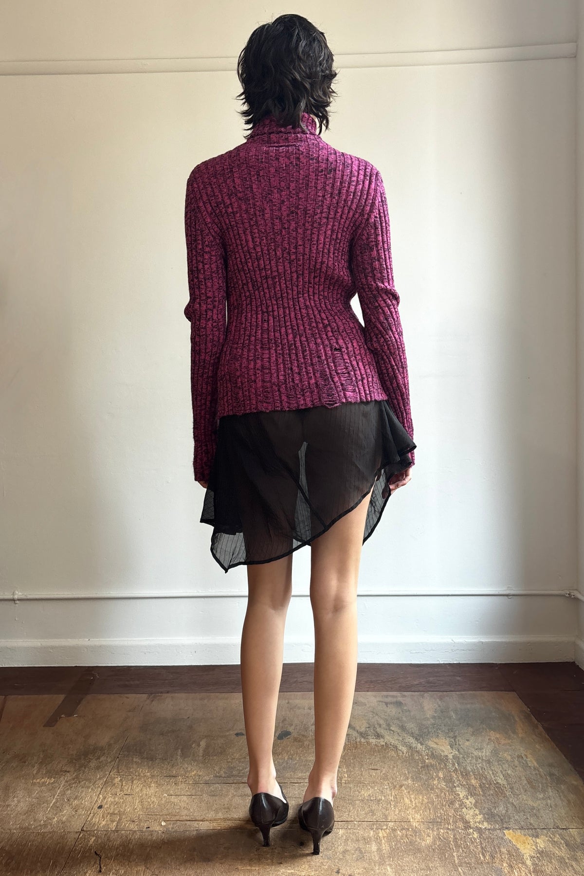 JEAN PAUL GAULTIER DISTRESSED WOOL KNIT