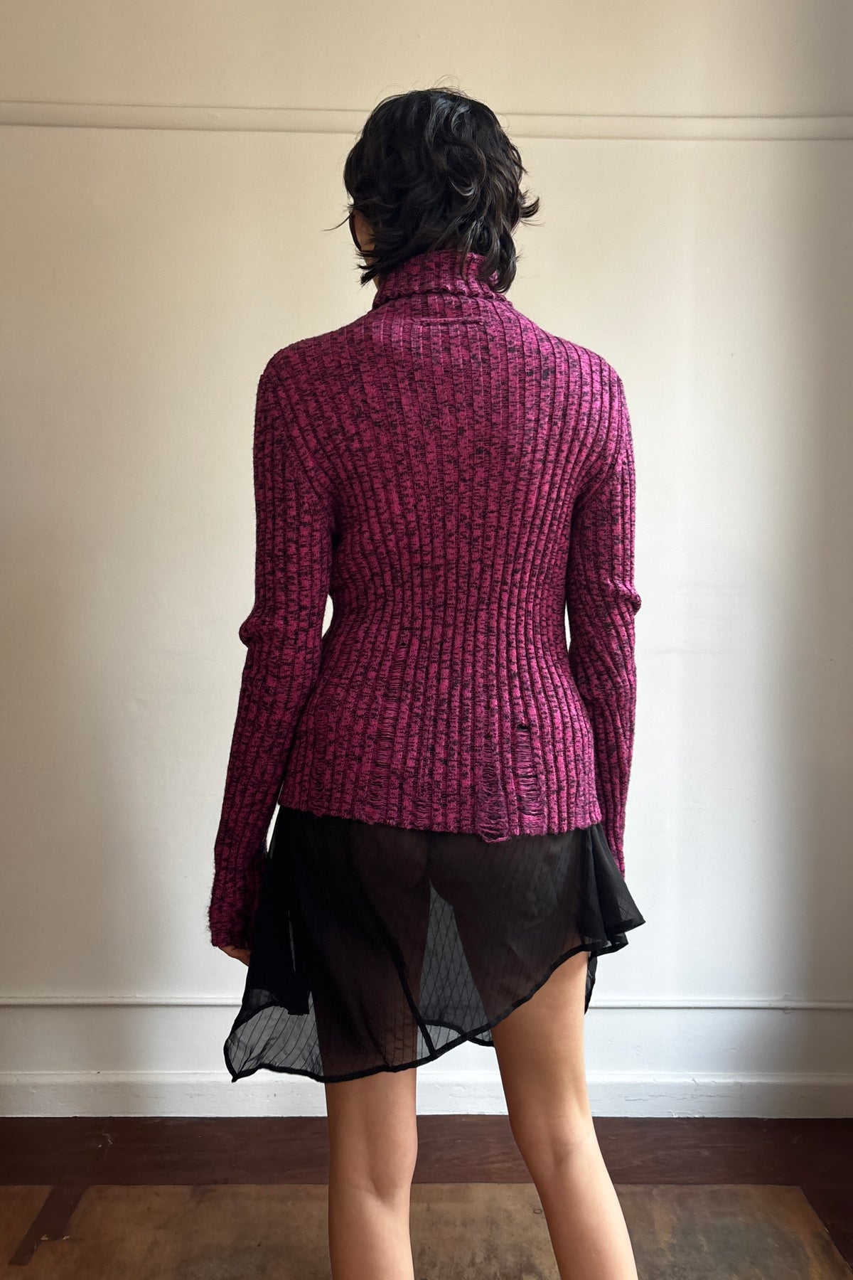 JEAN PAUL GAULTIER DISTRESSED WOOL KNIT