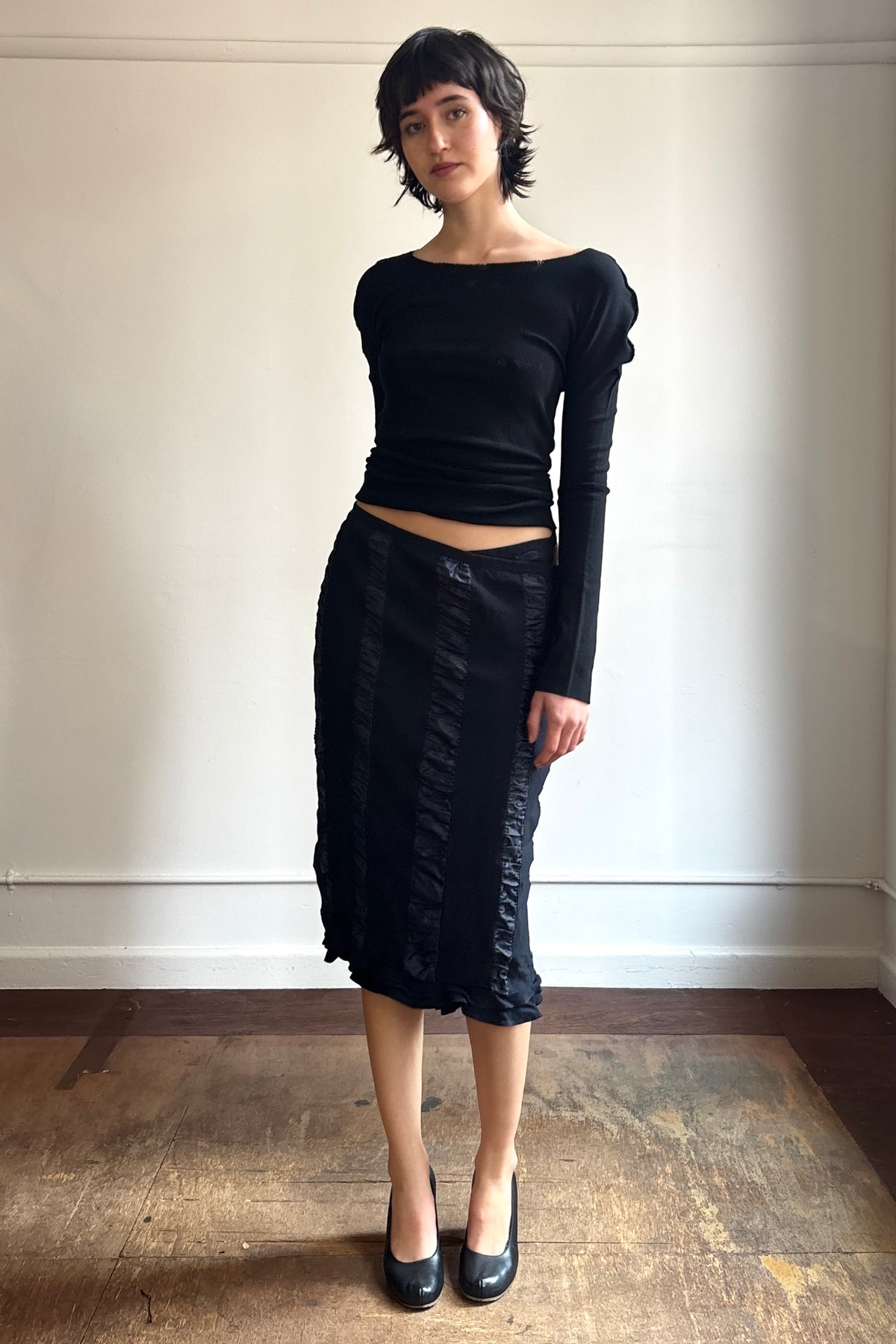 COMME DES GARCONS RUFFLE WRAP SKIRT