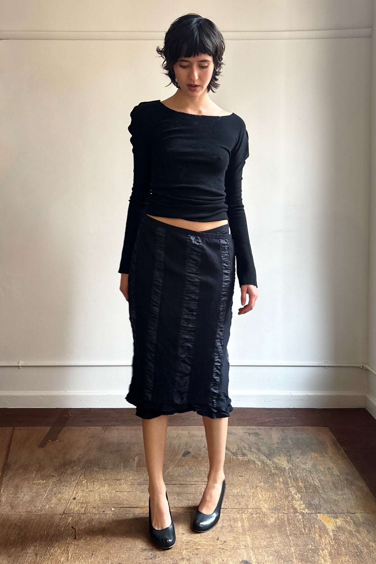 COMME DES GARCONS RUFFLE WRAP SKIRT